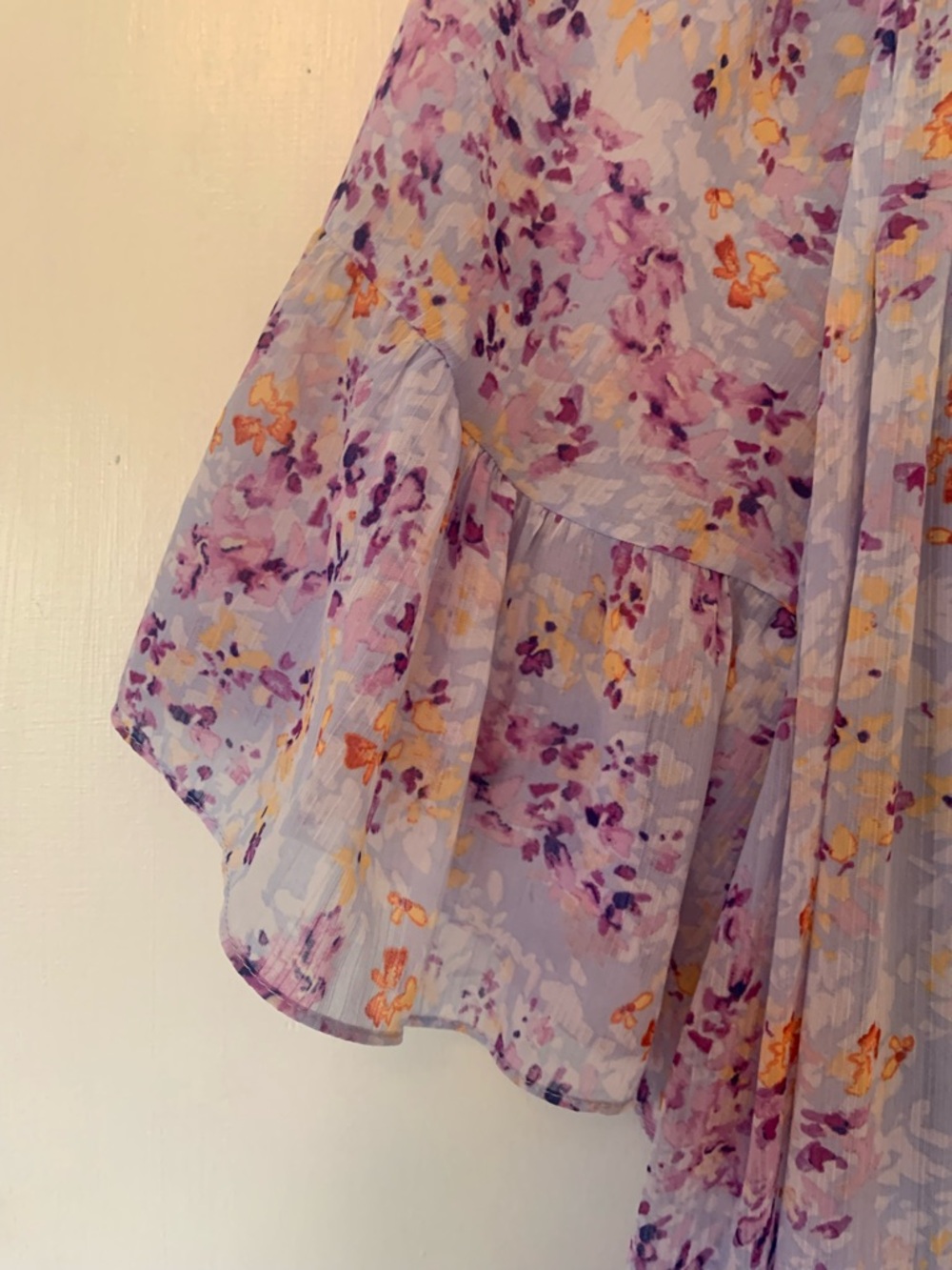 H&M Light Lavender Floral Dress (M) - Picture 3 of 5